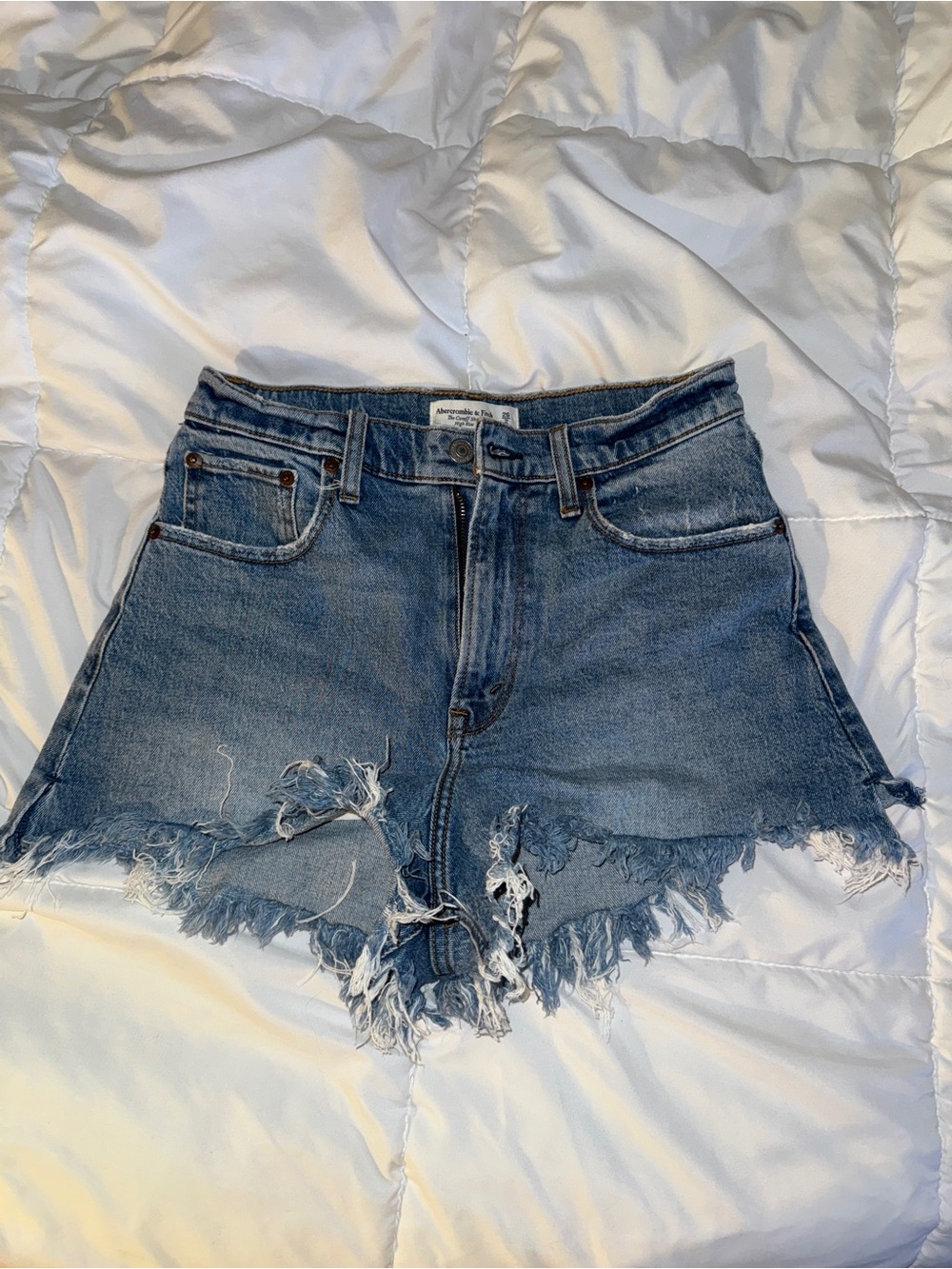Abercrombie & Fitch The Cutoff Shorts High Rise Curve Love Jean Short Women's 26